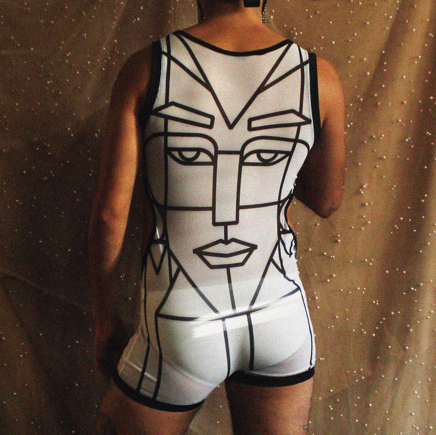 Bodysuit "Eyes" White